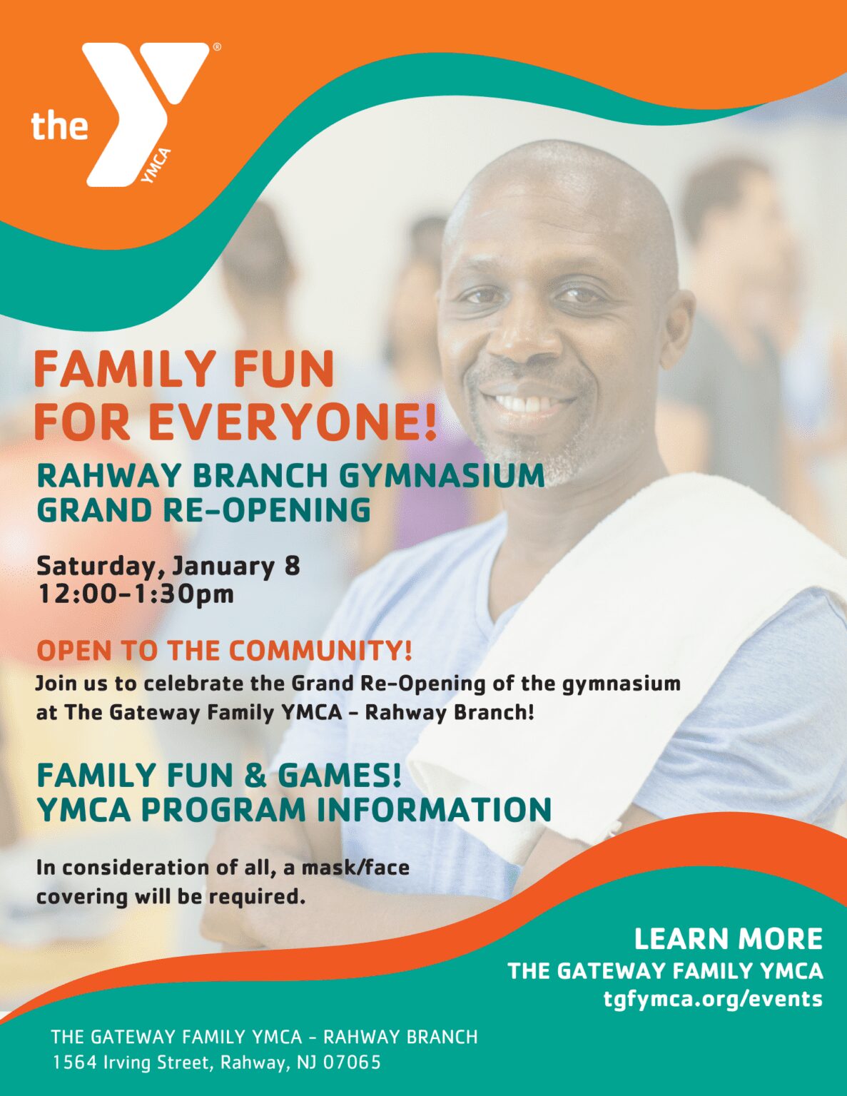 Rahway Branch Gymnasium ReOpening The Gateway Family YMCA